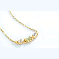 Dainty Peridot August Necklace