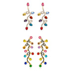 Festive Xmas Light Bulb Colorful Drop Earrings