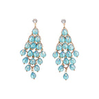 Rhombus Shape Grape Ball Earrings