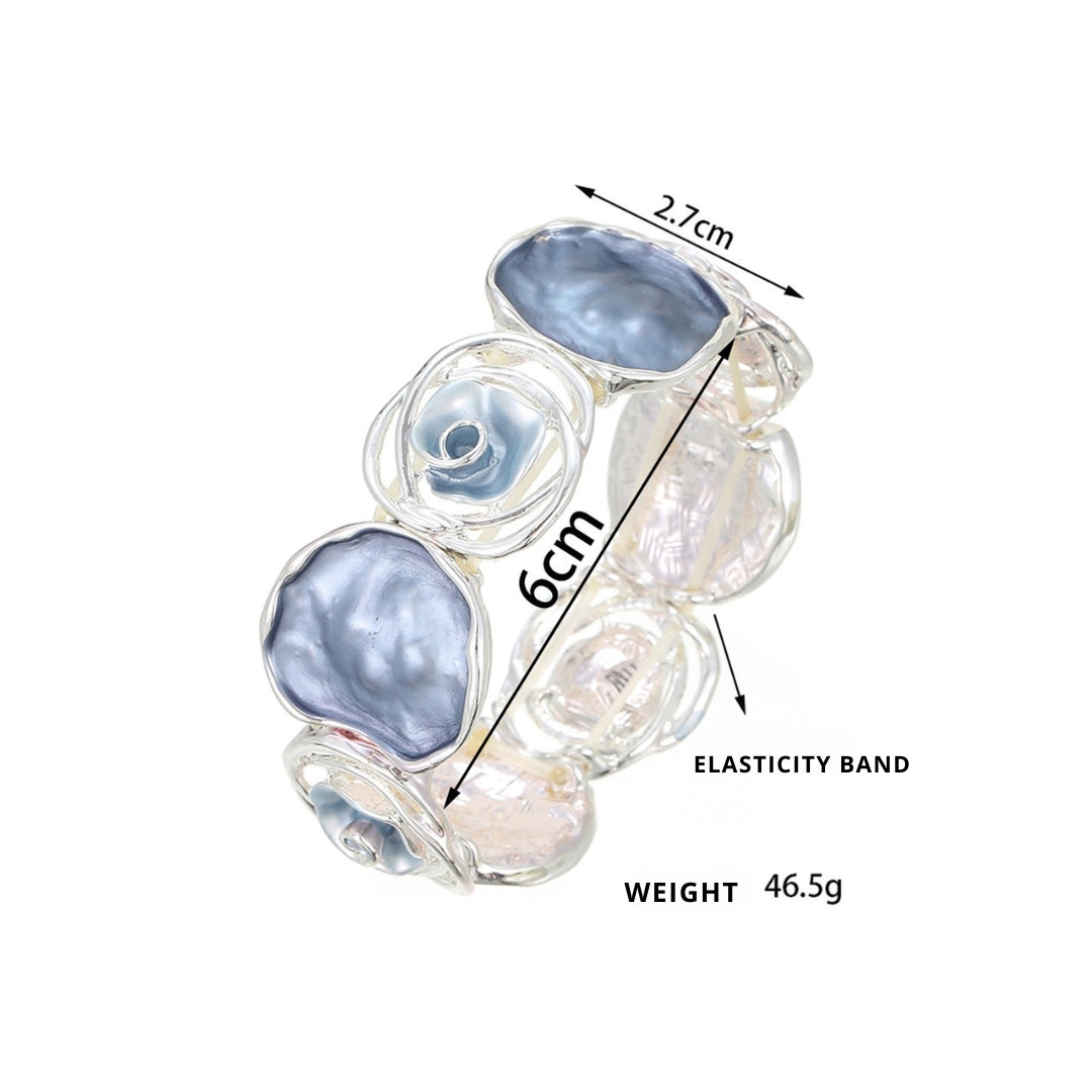 Handmade Hollow Rose Wide Strengthable Bracelet