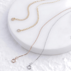 sterling silver chain with rose gol, gold and silver color