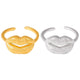 Quirky Kissing Lip Ring Stackable
