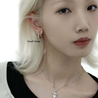 Cozy Laying Cat Small Hoop Earrings