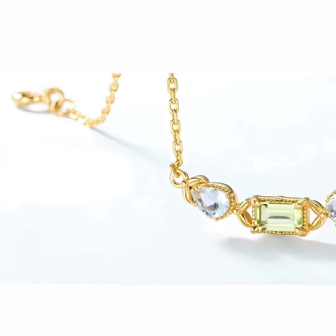 Dainty Peridot August Necklace