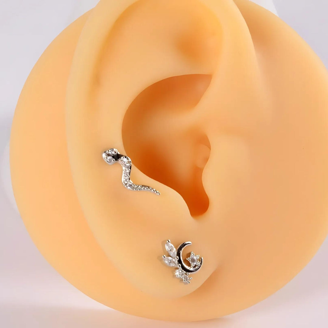 16G Celestial Cartilage Stud Earrings