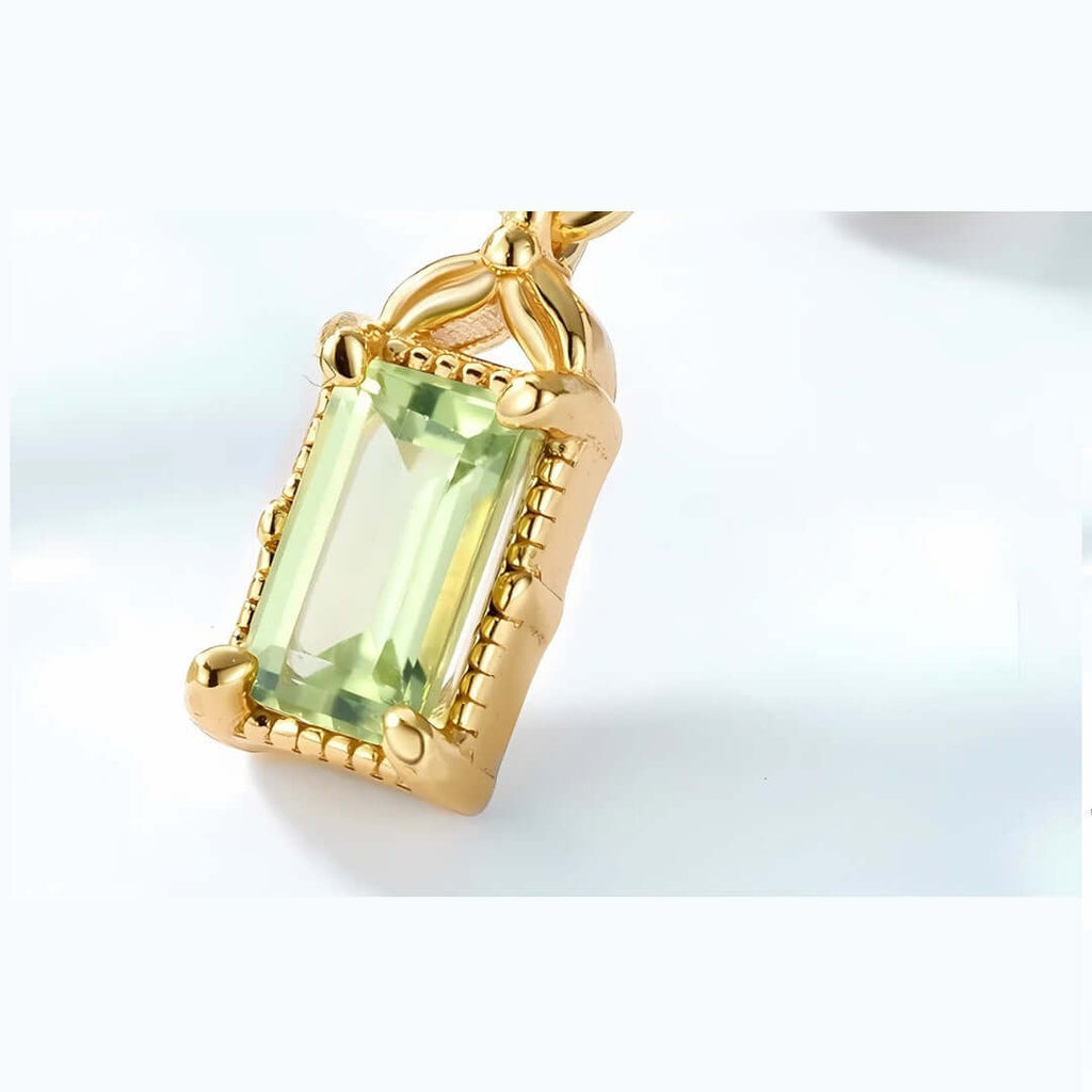 Teardrop Peridot August Birthstone Earrings