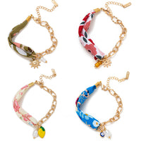 Braided Fruit Charm Half Chain BFF Bracelet