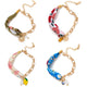 Braided Fruit Charm Half Chain BFF Bracelet