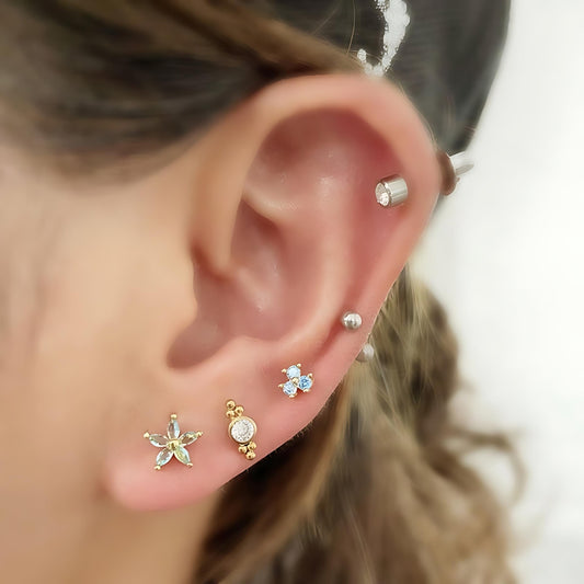 20G Cartilage Tiny Stud Barbell Earrings