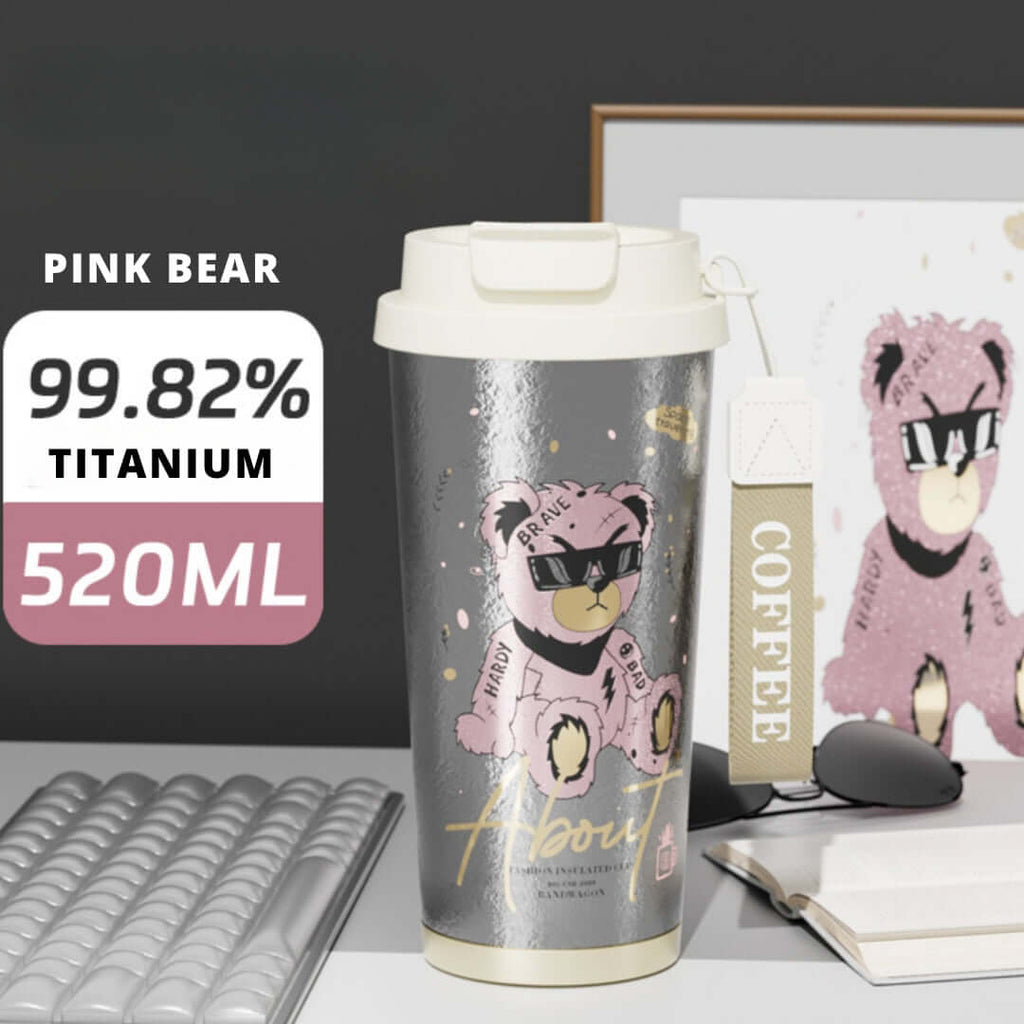 Titanium Coffee Mug Thermos Cup With Lid
