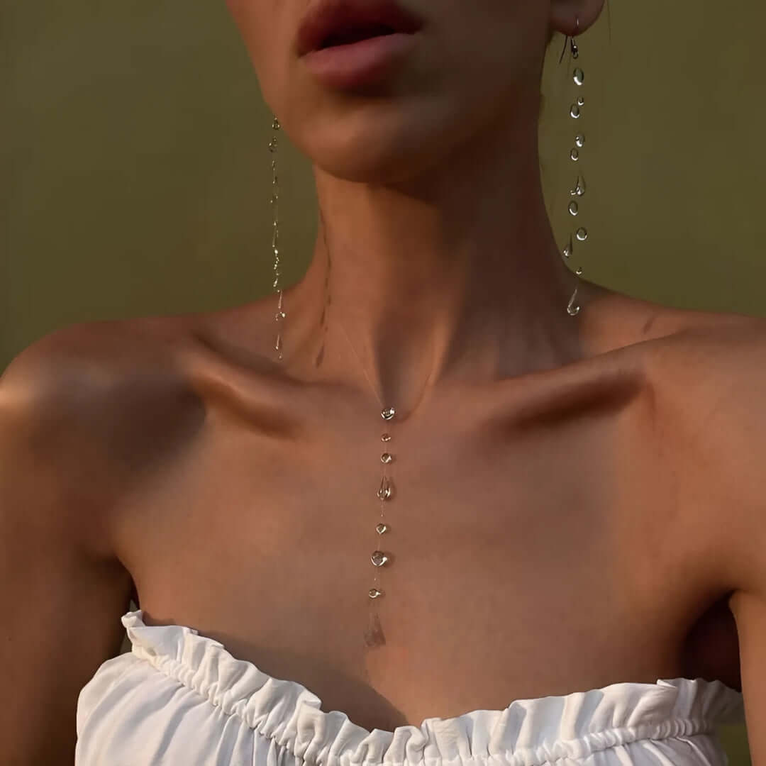 Fairy Transparent Dewdrop Necklace