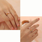 Multi Stone Eternity Stacking Rings