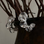 Ice Dew C Hoop Transparent Earrings