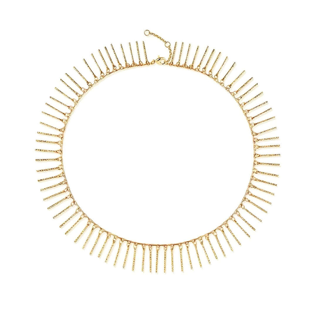 Geometric Tassel Chain Choker Necklace