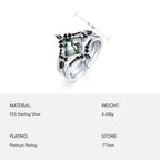 Multiwear Moss Agate Stacking Ring Set