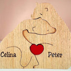 Wooden Bear Family Custom Name Puzzle Gift