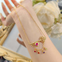 Edwardian Key to Your Heart Necklace with Charm