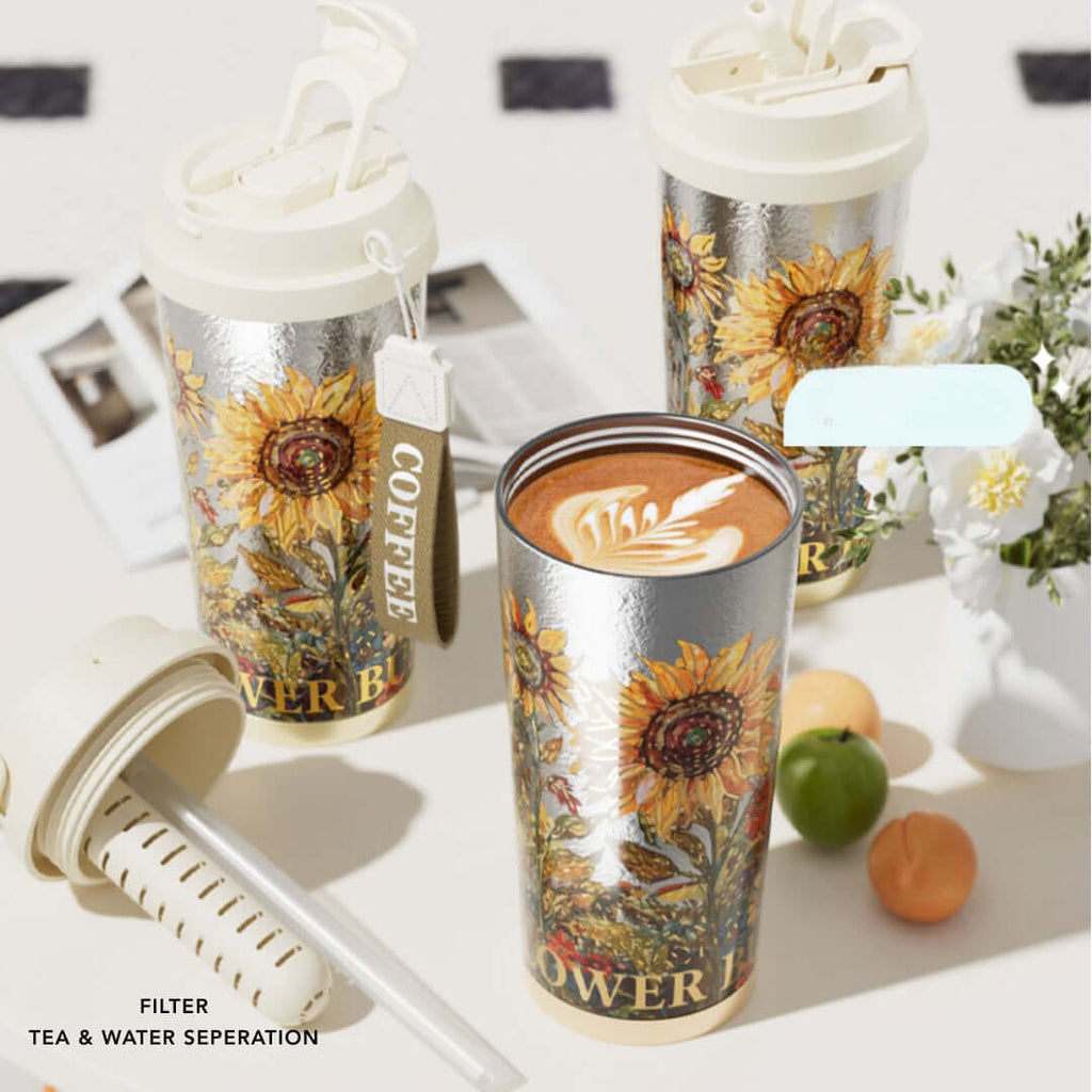 Titanium Coffee Mug Thermos Cup With Lid