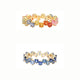 Multi Stone Eternity Stacking Rings