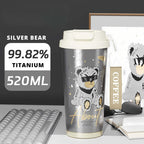 Titanium Coffee Mug Thermos Cup With Lid