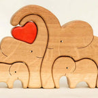 Wooden Bear Family Custom Name Puzzle Gift