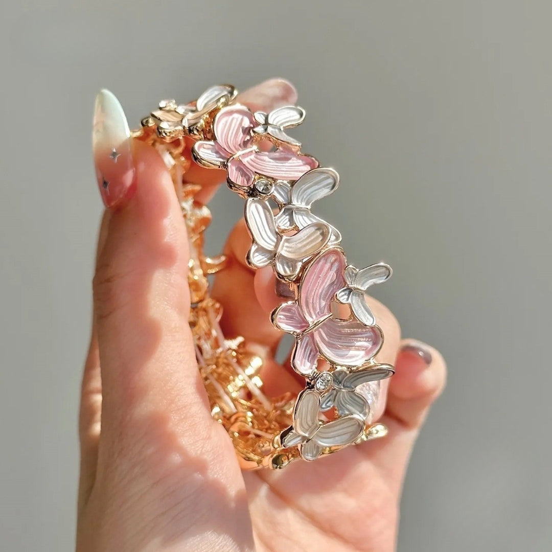 Dancing Butterfly Enamel Handmade Bracelet