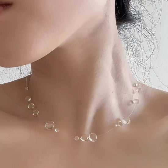 Fairy Transparent Dewdrop Necklace