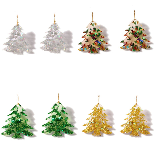 Lightweight Acrylic Xmas Holiday Earrings