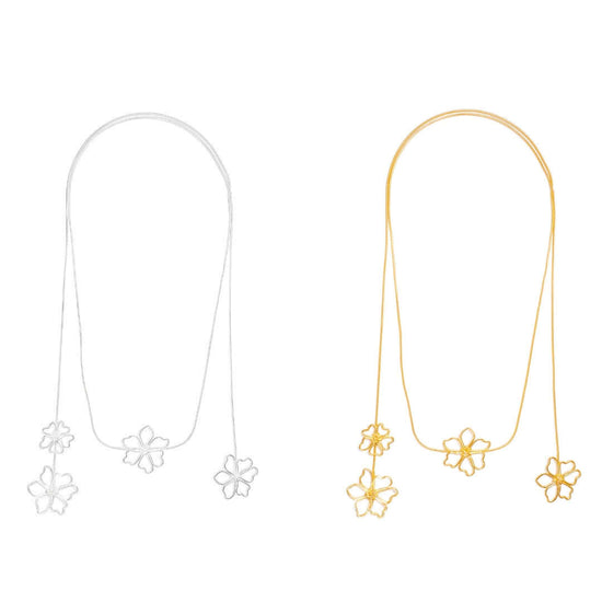 Blooming Flower Wrap Around Necklace