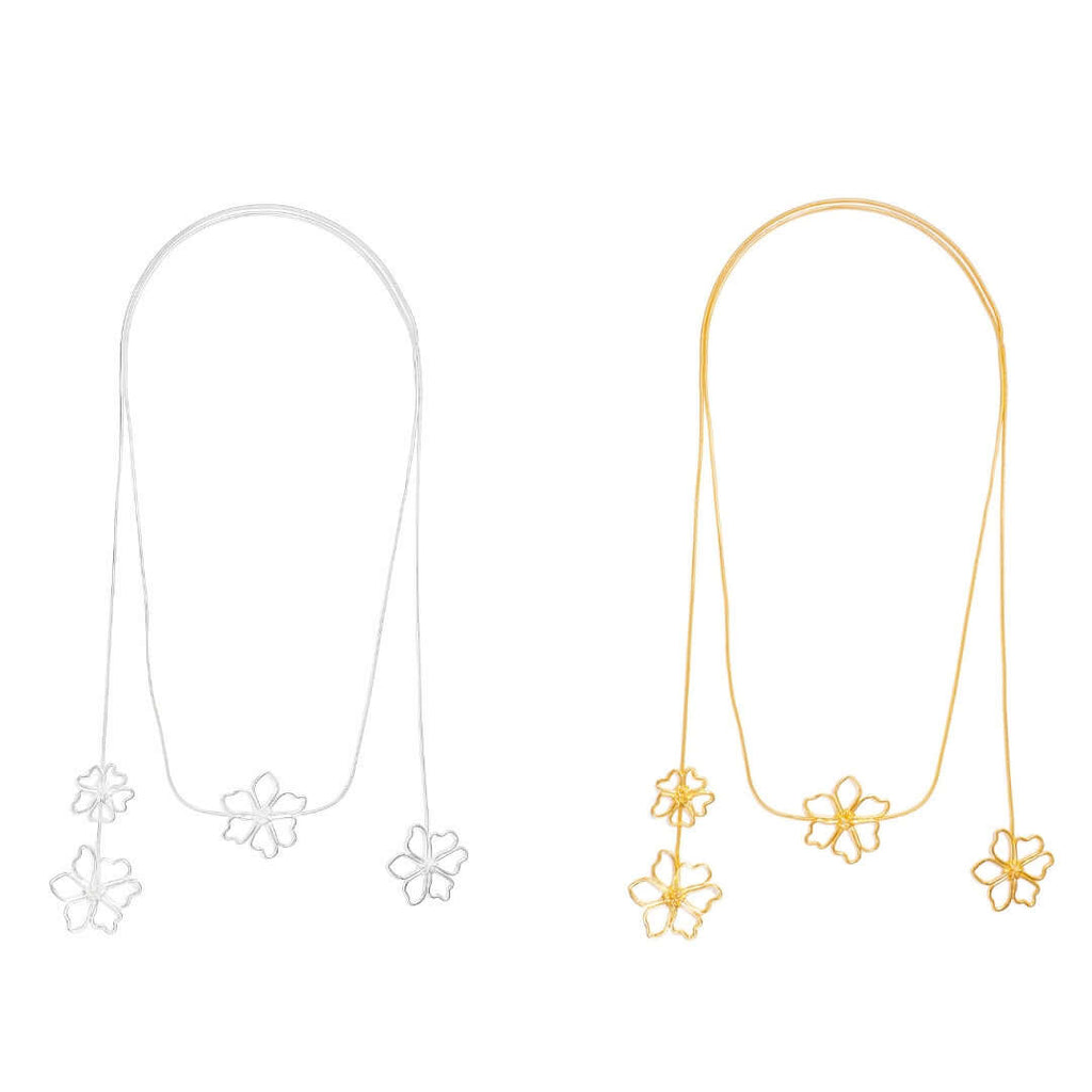 Blooming Flower Wrap Around Necklace