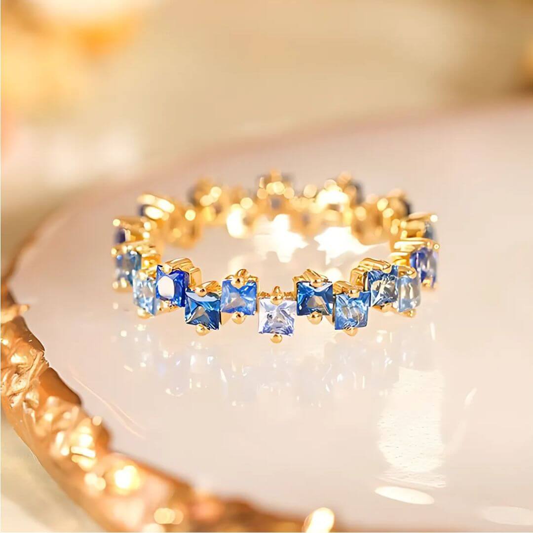 Multi Stone Eternity Stacking Rings