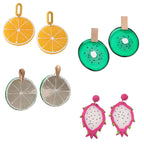 Acrylic Kiwi Fruits Earrings | GT2499
