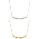 Irregular Curved Bar Versatile Herringbone Chain Necklace
