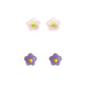 Pastel Y2K Flower Resin Ear Clip On Earrings