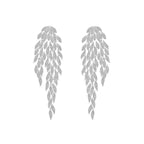 Trendy Marquise Leaf Drop Tassel Earrings