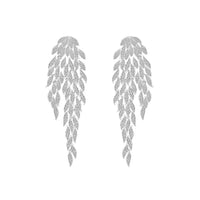 Trendy Marquise Leaf Drop Tassel Earrings