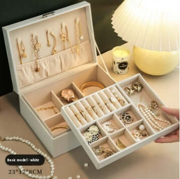 3 Layer Waterproof Necklace Ring Jewelry Organizer Box