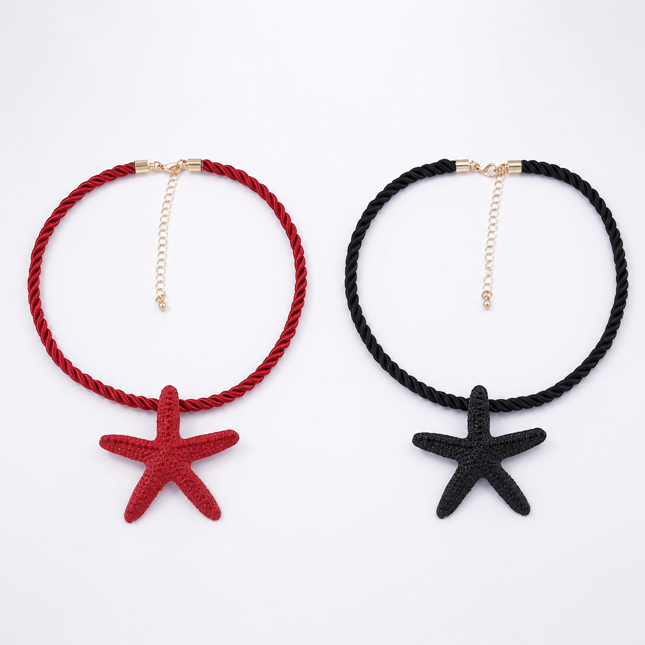 Starfish Braided Statement Necklace