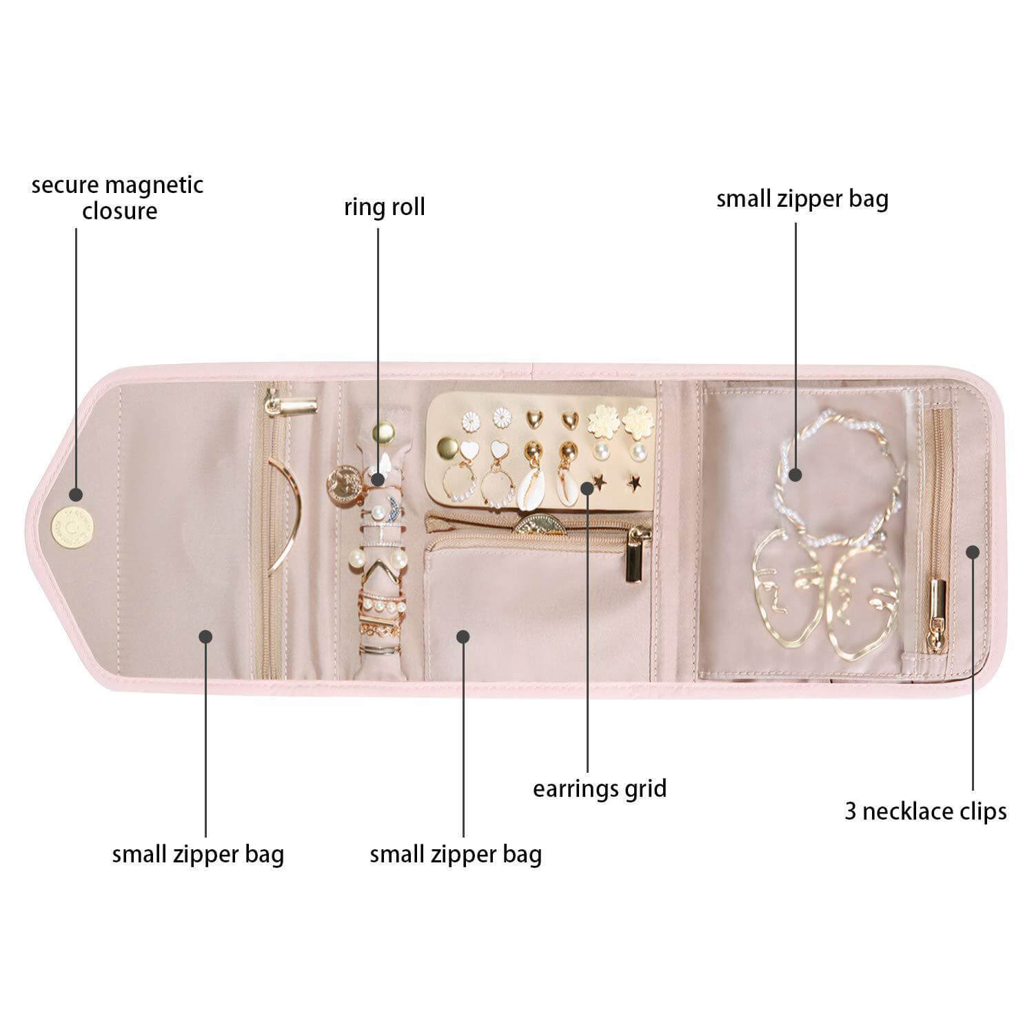 Foldable Makeup Jewelry Bag Storage Bag