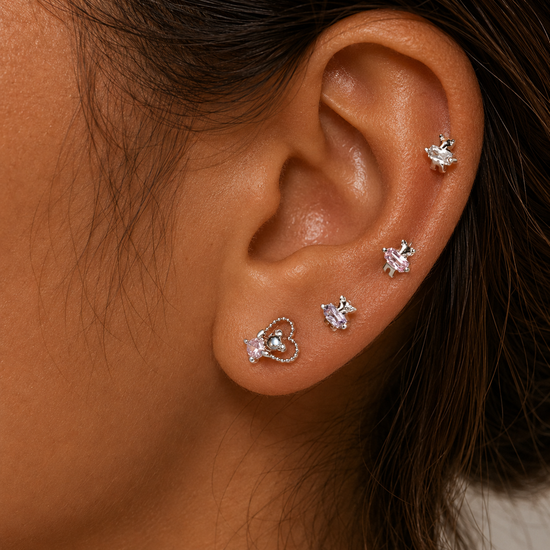 Hugging Bear Hypoallergenic Conch Earrings