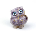 Crystal Stone Owl Ornaments Table Top Decoration