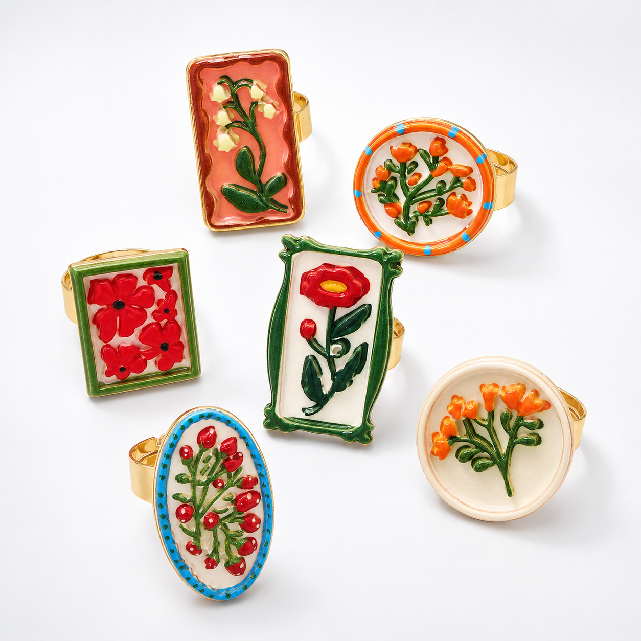 Spring Garden Flower Bloom Ring
