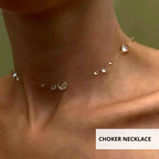 transparent choker necklace dewdrop