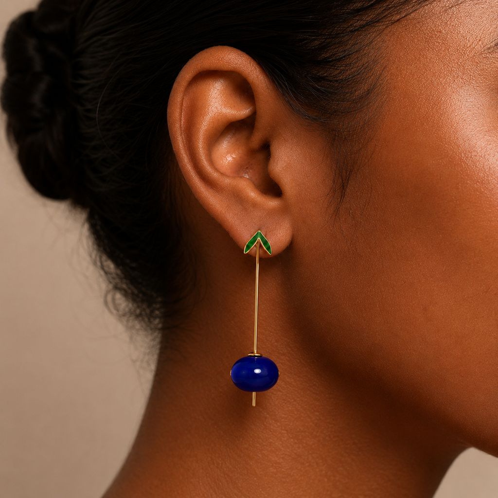 Sweet Harvest Strawberry Fruit Drop Earrings