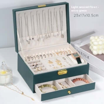 3 Layer Waterproof Necklace Ring Jewelry Organizer Box