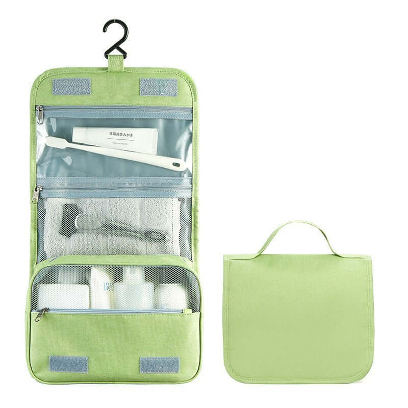 Hanging Waterproof Foldable Toiletry Wash Bag Travel Bag Mint