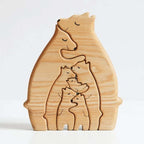 Wooden Bear Family Custom Name Puzzle Gift