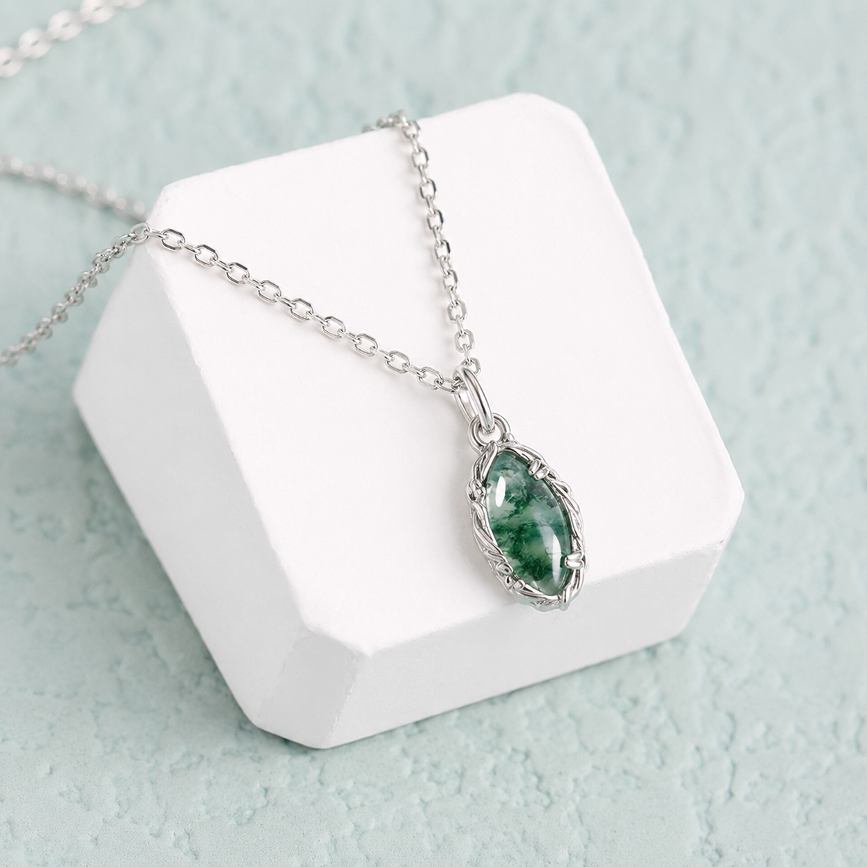 Vintage Opal Birthstone Necklace