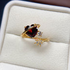 Planet Love Story Garnet Birthstone Ring