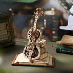 Magic Cello Mechanical Music Box, Creative 3D Wooden Puzzle